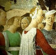 Piero della Francesca the legend of the true cross, detail oil painting on canvas